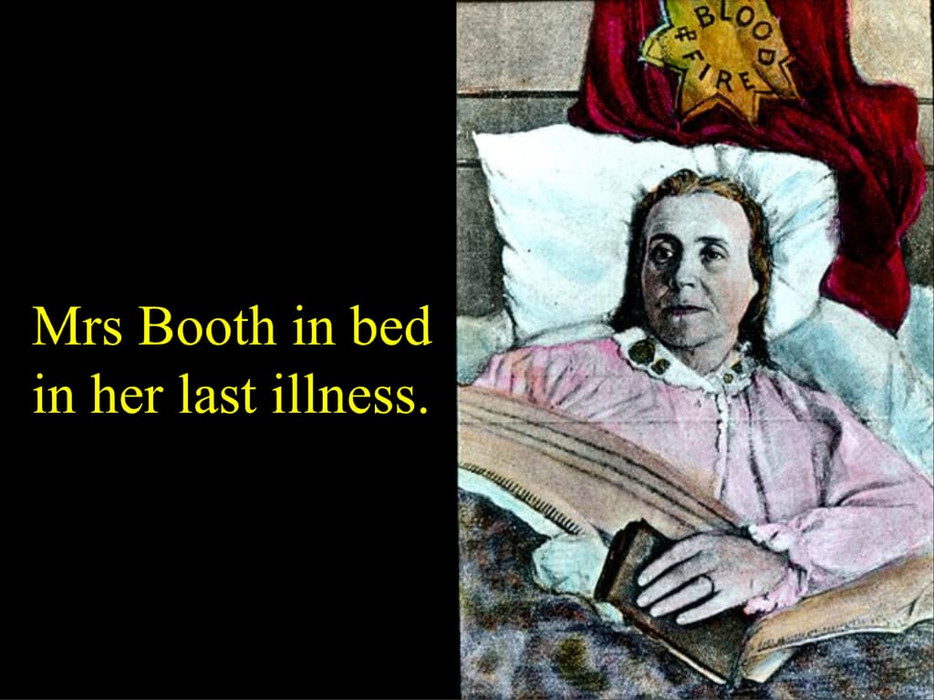 Mrs Booth in bed in her last illness.