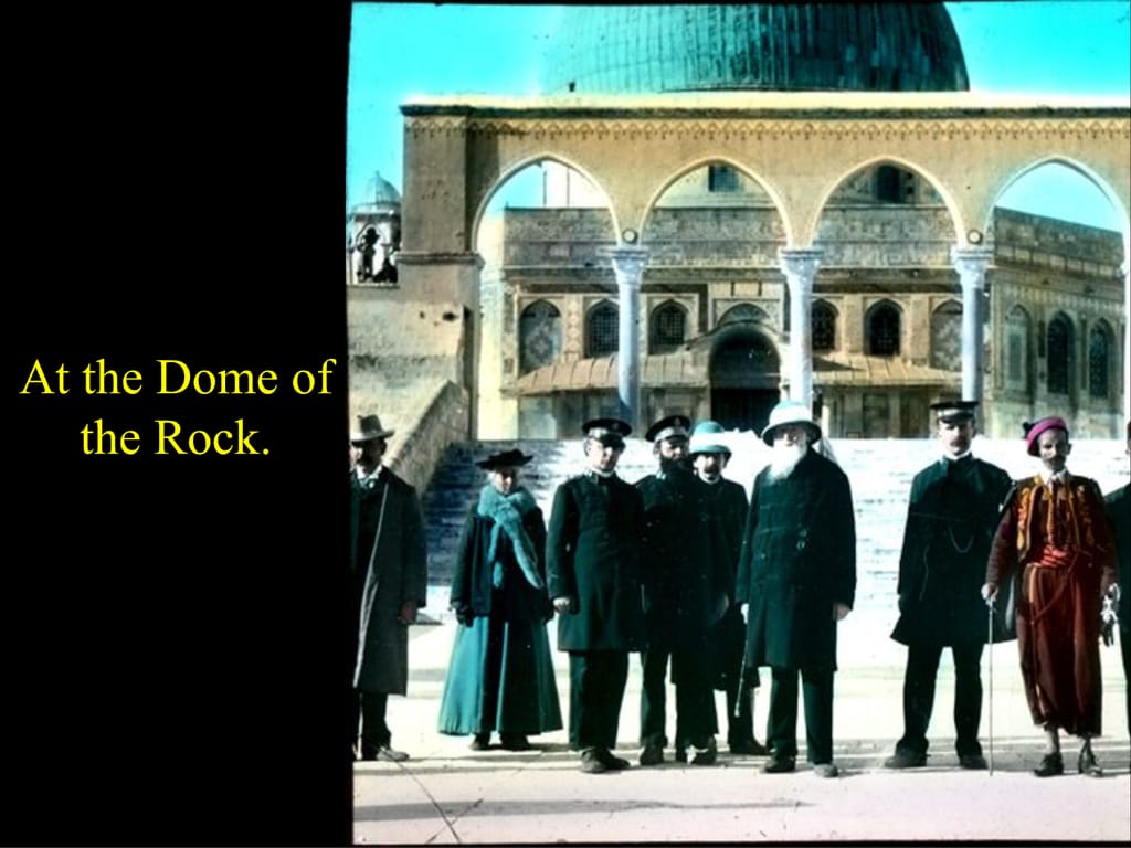 At the Dome of the Rock.